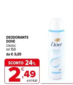 Iperal Deodorante Dove classic offerta