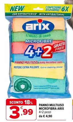 Iperal Panno multiuso microfibra Arix offerta