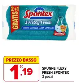 Iperal Spugne Flexy Fresh Spontex offerta