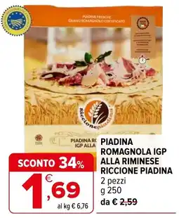 Iperal Piadina Romagnola IGP alla Riminese Riccione Piadina offerta