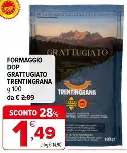 Iperal Formaggio Dop Grattugiato Trentingrana offerta