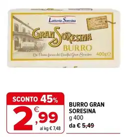 Iperal Burro Gran SoreSina offerta