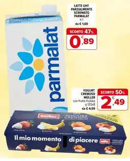 Iperal Latte UHT parzialmente scremato Parmalat offerta