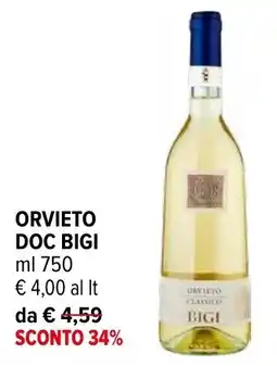 Iperal Orvieto Doc Bigi offerta