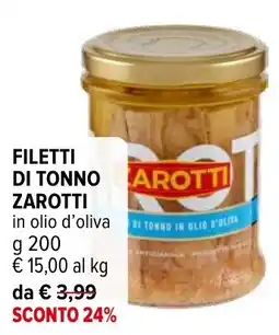 Iperal Filetti di tonno Zarotti offerta