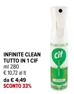 Iperal Infinite clean tutto in 1 Cif offerta