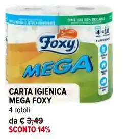 Iperal Carta igienica Mega Foxy offerta