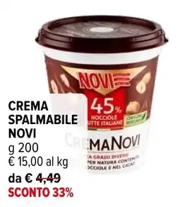 Iperal Crema spalmabile Novi offerta