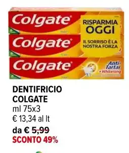 Iperal Dentifricio Colgate offerta