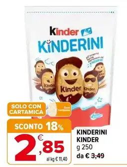 Iperal Kinder Kinderini offerta