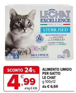 Iperal Alimento umido per gatto Le Chat offerta