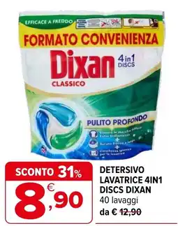 Iperal Detersivo lavatrice 4in1 Discs Dixan offerta