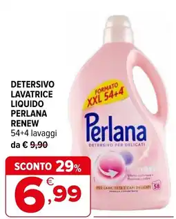 Iperal Detersivo lavatrice liquido Perlana Renew offerta
