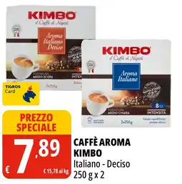 Tigros Caffè aroma Kimbo Italiano - Deciso offerta