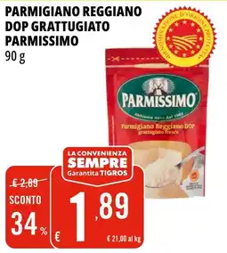 Tigros Parmigiano Reggiano DOP grattugiato Parmissimo offerta