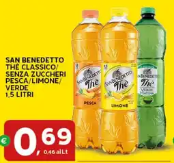 Extra Supermercati San Benedetto The Classico senza zuccheri offerta