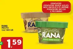 Extra Supermercati Rana pesto offerta