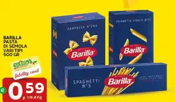 Extra Supermercati Barilla pasta di semola offerta