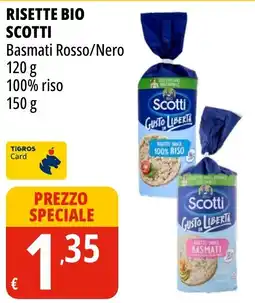 Tigros Risette bio Scotti Basmati Rosso/Nero offerta