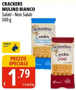 Tigros Crackers Mulino Bianco offerta