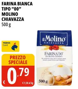 Tigros Farina bianca tipo "00" Molino Chiavazza offerta
