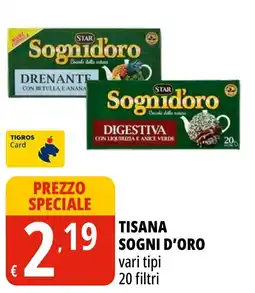 Tigros Tisana Sogni d'Oro offerta