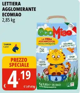 Tigros Lettiera agglomerante Ecomiao offerta