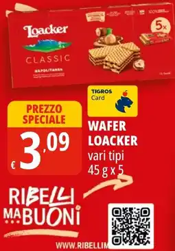 Tigros Wafer Loacker offerta
