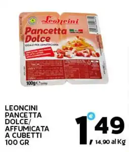 Extra Supermercati Leoncini Pancetta Dolce offerta