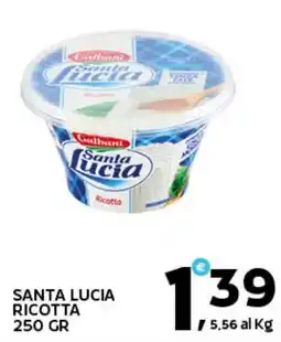 Extra Supermercati Santa lucia ricotta offerta
