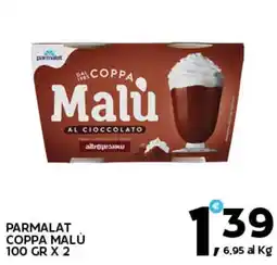 Extra Supermercati Parmalat Coppa Malù al cioccolato offerta