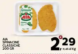 Extra Supermercati AIA Spinacine classiche offerta