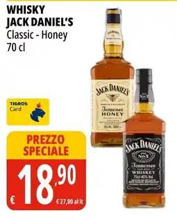 Tigros Whisky Jack Daniel's Classic - Honey offerta