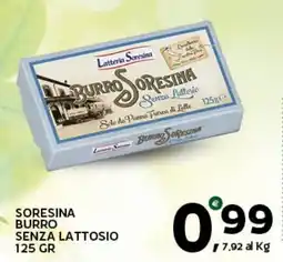 Extra Supermercati Burro Soresina senza lattosio offerta