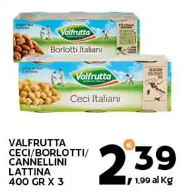 Extra Supermercati Valfrutta Ceci/Borlotti/Cannellini Lattina offerta