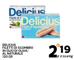 Extra Supermercati Delicius filetti di sgombro offerta