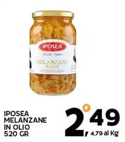 Extra Supermercati Iposea melanzane in olio offerta