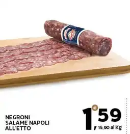 Extra Supermercati Negroni salame napoli all'etto offerta