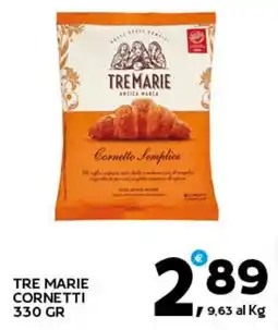 Extra Supermercati Tre Marie cornetti offerta