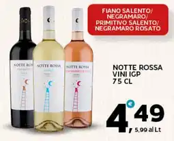 Extra Supermercati Notte Rossa vini IGP offerta