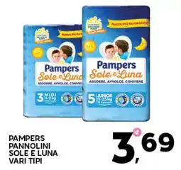 Extra Supermercati Pampers pannolini sole e luna offerta