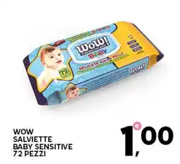Extra Supermercati WOW salviette baby sensitive offerta