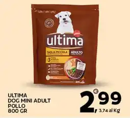 Extra Supermercati Ultima dog mini adult pollo offerta