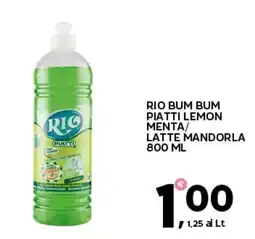 Extra Supermercati Rio piatti lemon menta offerta