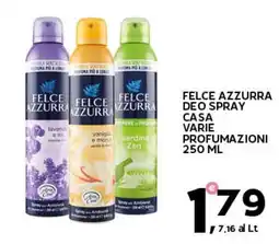 Extra Supermercati Felce Azzurra deo spray casa varie profumazioni offerta