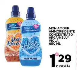 Extra Supermercati Mon Amour ammorbidente concentrato offerta