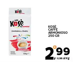 Extra Supermercati Caffè KOSÈ Armonioso offerta