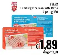 Famila Hamburger di Prosciutto Cotto SELEX offerta