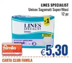 Famila Lines Specialist Unisex Sagomati Super/Maxi offerta