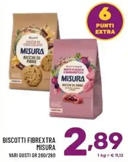 Il Centesimo Biscotti Fibrextra Misura offerta